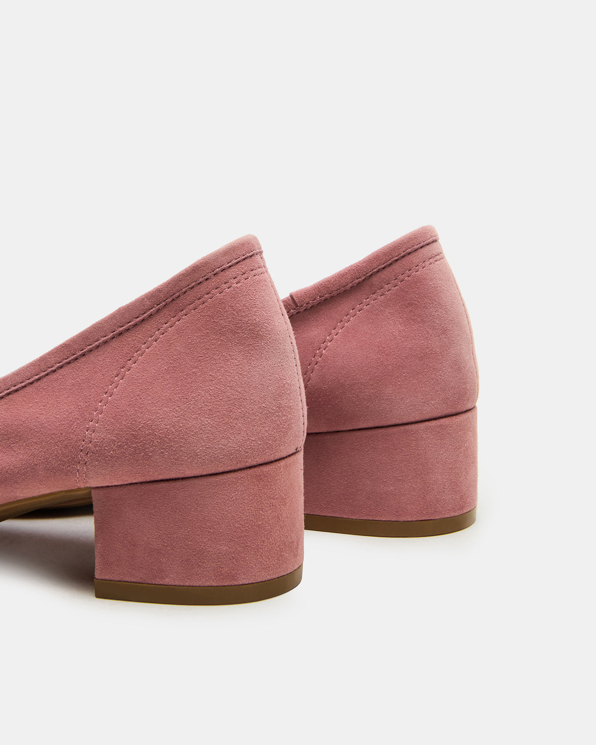 MOLLIE Mauve Suede Ballet Women's Block Heels | Steve Madden Smart Buy