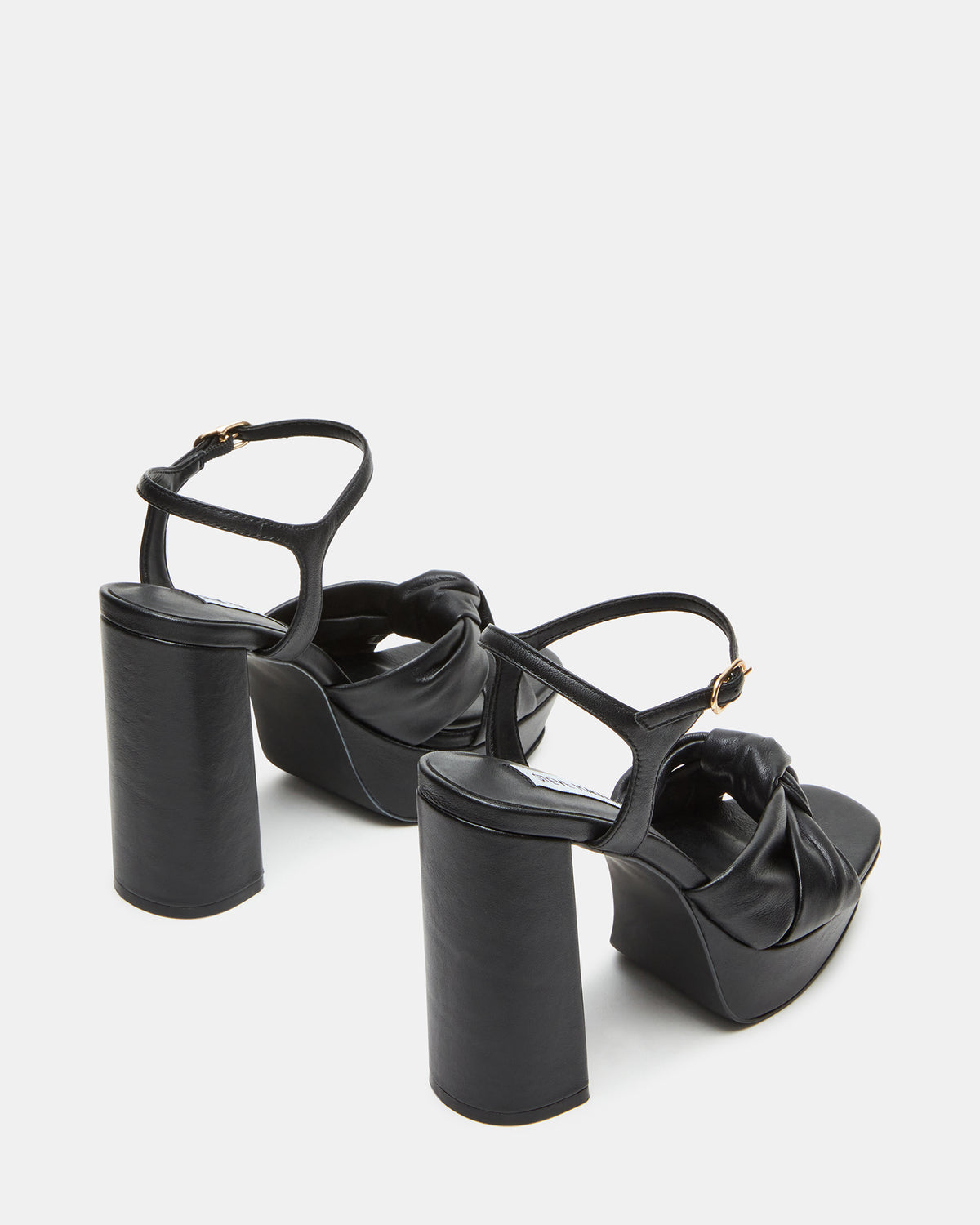 JOYRIDE Black Leather Platform Block Heel | Women's Heels | Steve Madden Quality