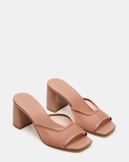 MADAME Mocha Square-Toe Mesh Mule Women's Heel | Steve Madden Quality