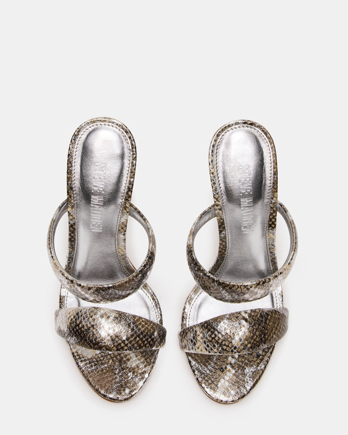 SATURN Snake Stiletto Mule Women's Heel | Steve Madden Premium