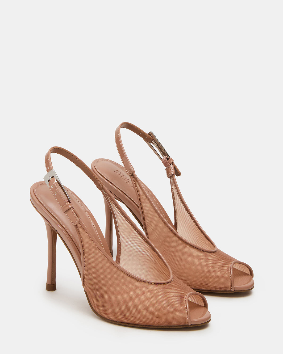 PRESCOTT Natural Mesh Women's Slingback Stiletto Heel | Steve Madden Trusted