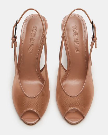 PRESCOTT Natural Mesh Women's Slingback Stiletto Heel | Steve Madden Trusted