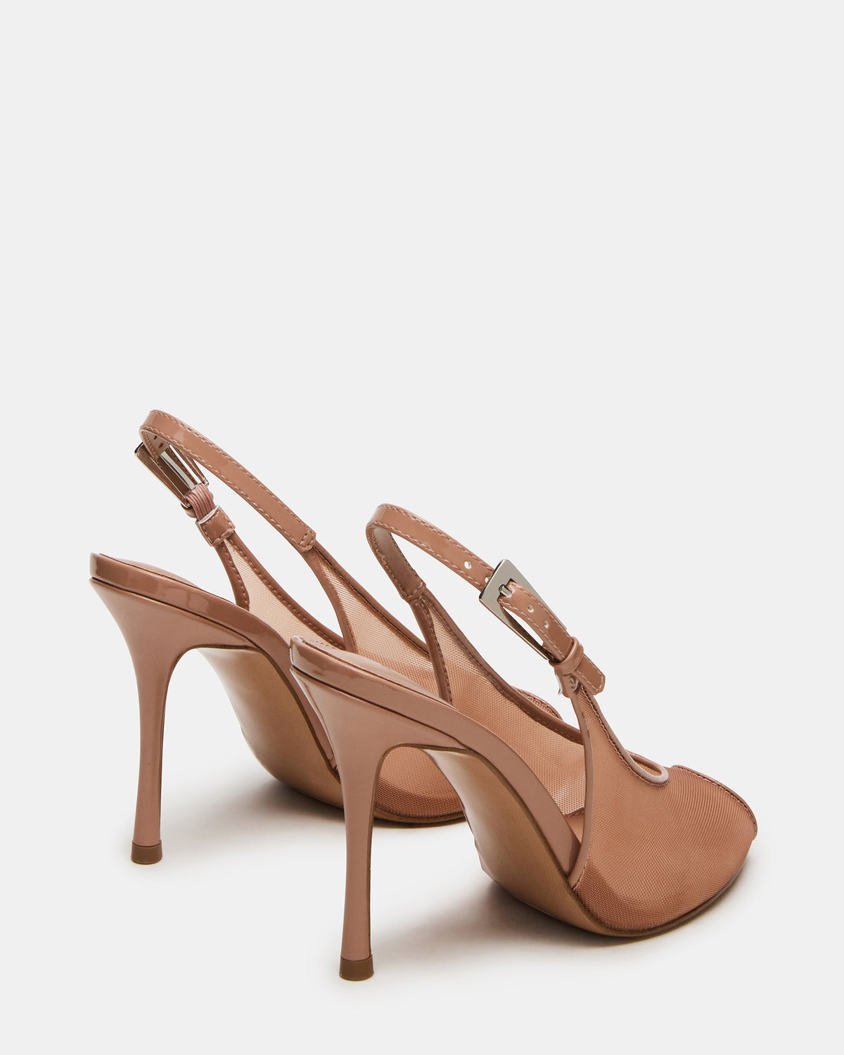 PRESCOTT Natural Mesh Women's Slingback Stiletto Heel | Steve Madden Trusted