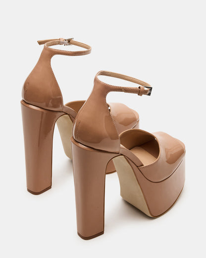 NIGHTFALL Blush Patent Women's Platform Blcok Heel | Steve Madden Sale