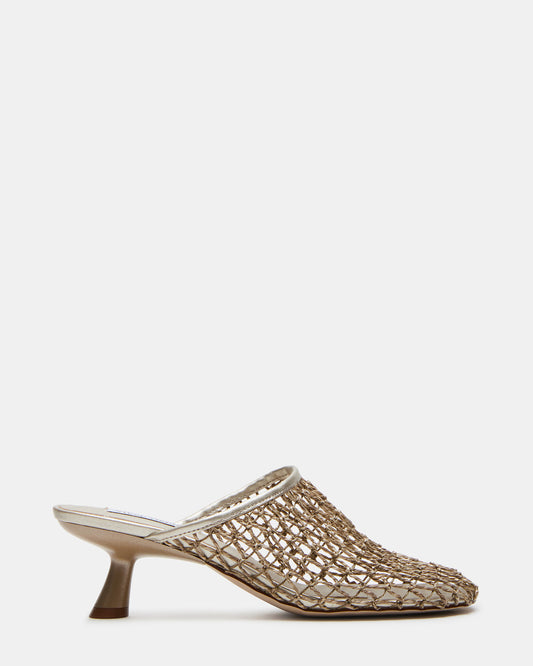 XRAY Gold Women's Caged Net Mule Heel | Steve Madden Essential