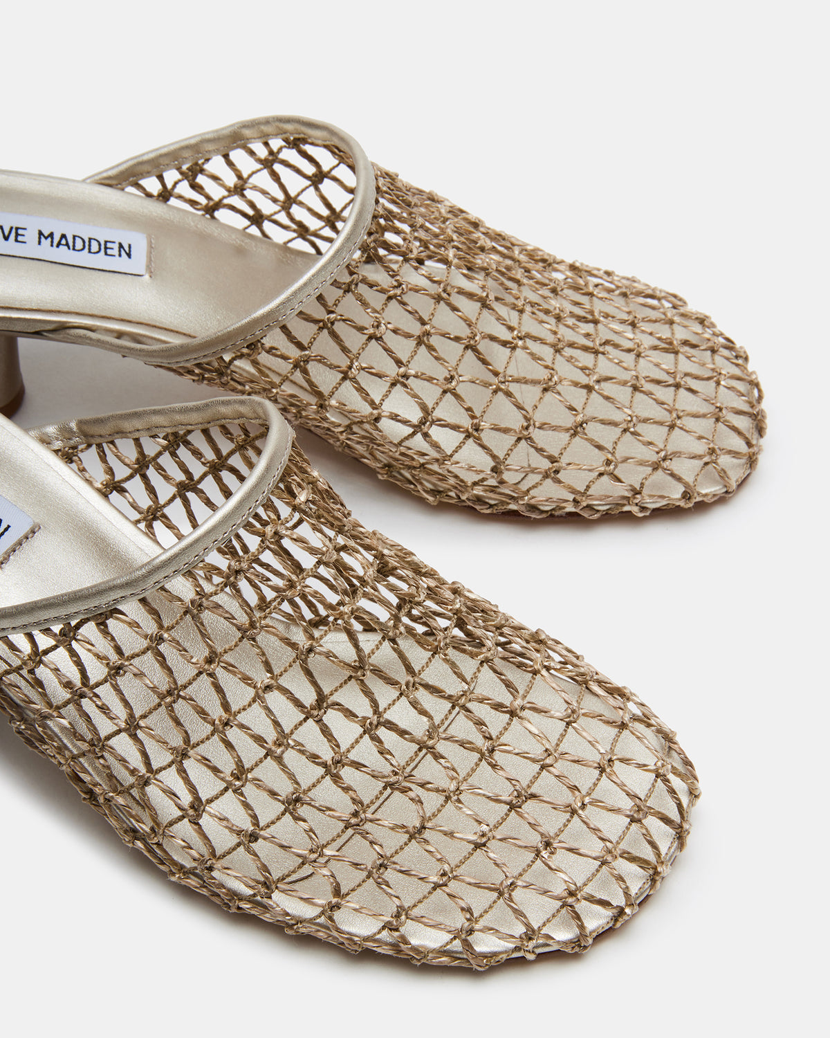 XRAY Gold Women's Caged Net Mule Heel | Steve Madden Essential