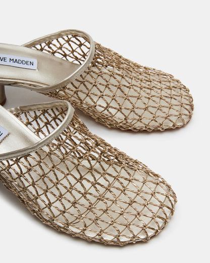 XRAY Gold Women's Caged Net Mule Heel | Steve Madden Essential