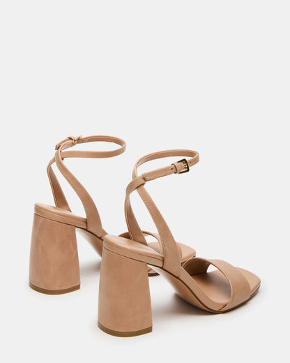 MESSA Natural Leather Women's Square-Toe Block Heel | Steve Madden Special Offer