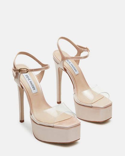 COLOGNE Clear Platform Stiletto Women's Heel | Steve Madden Essential