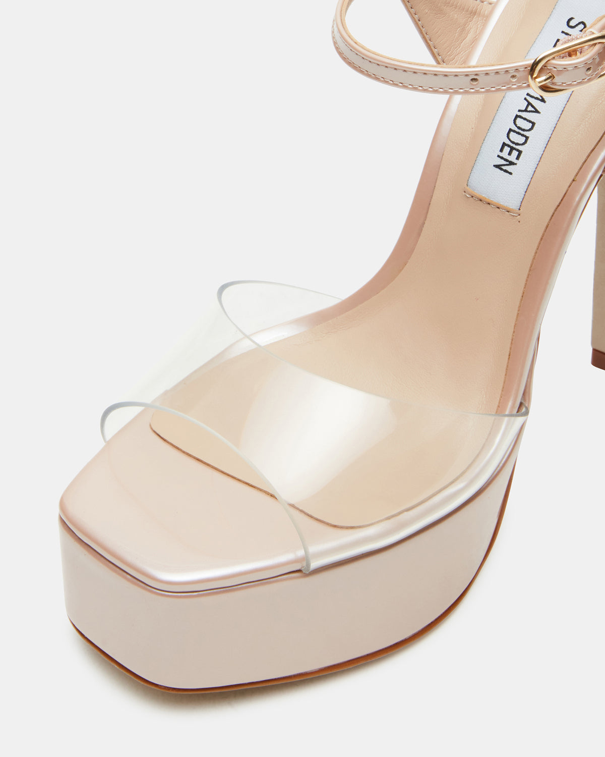 COLOGNE Clear Platform Stiletto Women's Heel | Steve Madden Essential