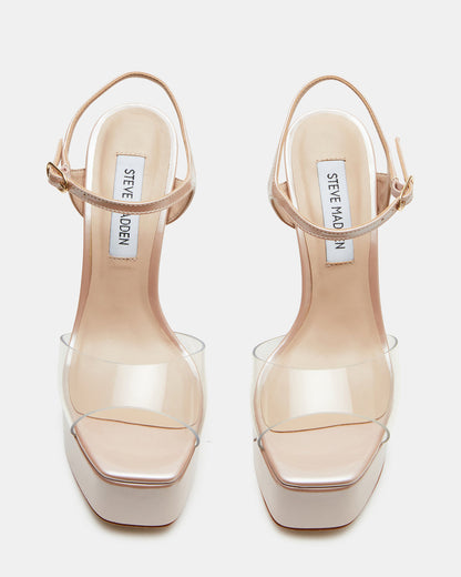 COLOGNE Clear Platform Stiletto Women's Heel | Steve Madden Essential
