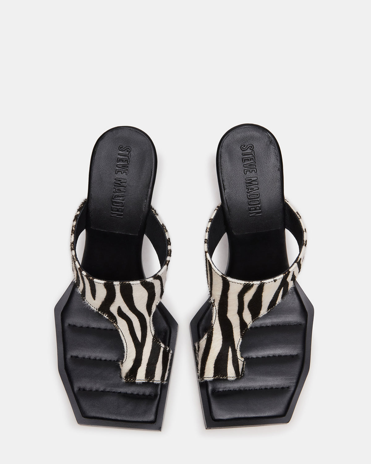 ALAMEDA Zebra Square-Toe Mule Women's Heel | Steve Madden Trending