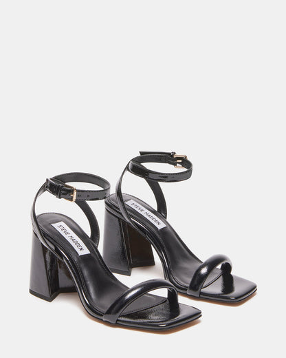 GRETIN Black Square Toe Heels | Women's Heels | Steve Madden Sale