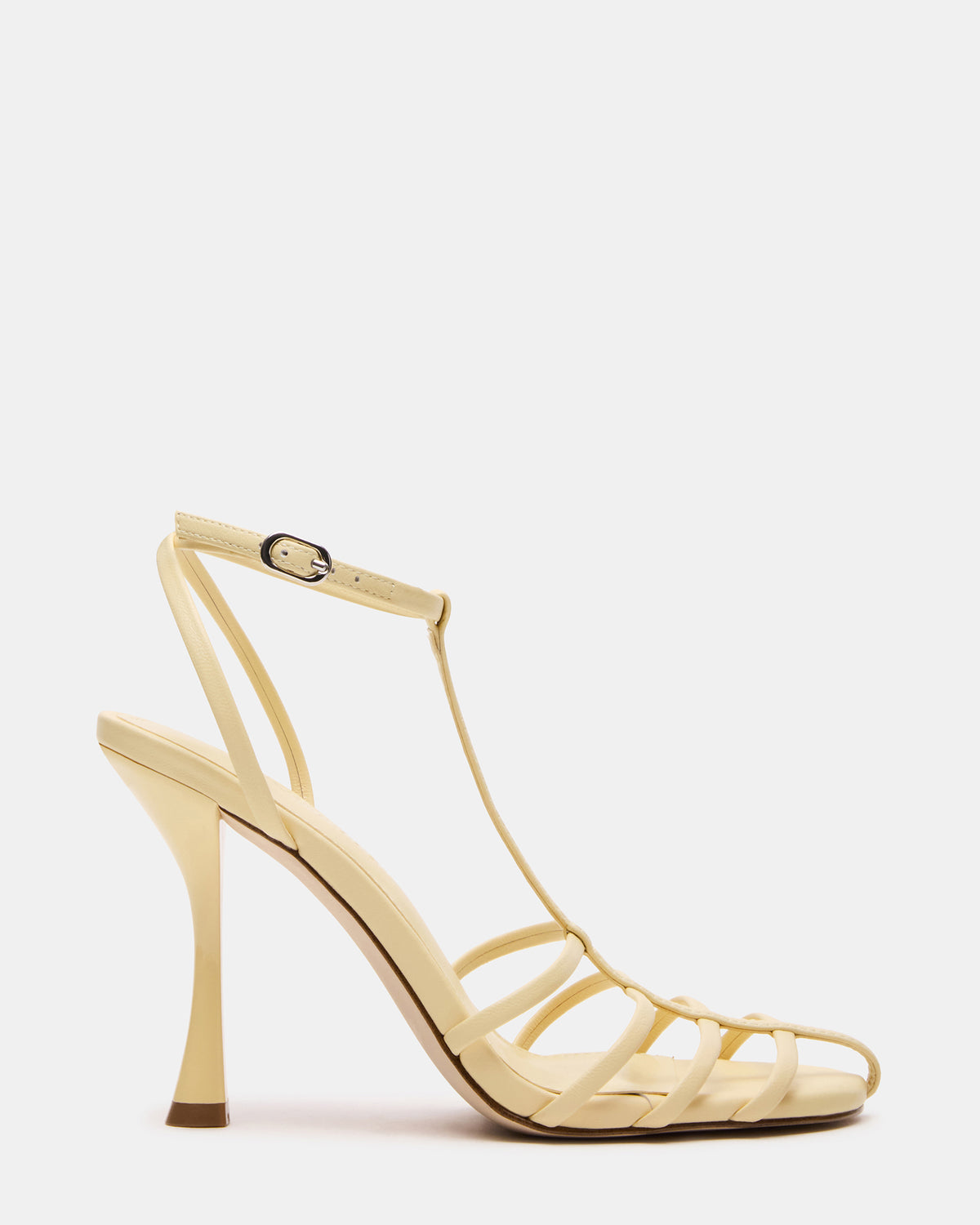 TILDAH BUTTER Leather Strappy Rounded Toe Women's Heel | Steve Madden Recommended