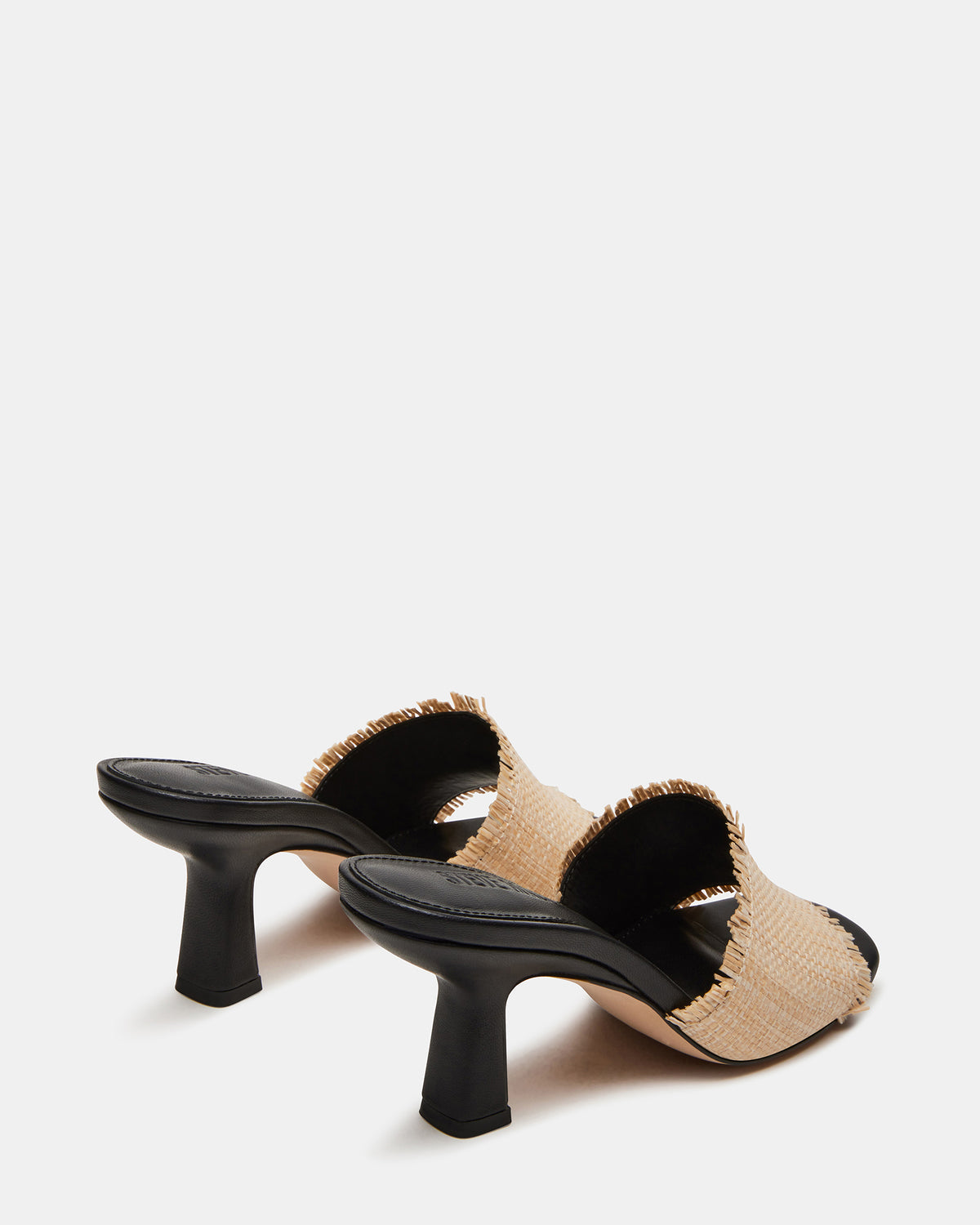 CRESCENT Raffia Square Toe Mule Heel | Women's Heels | Steve Madden Smart Buy