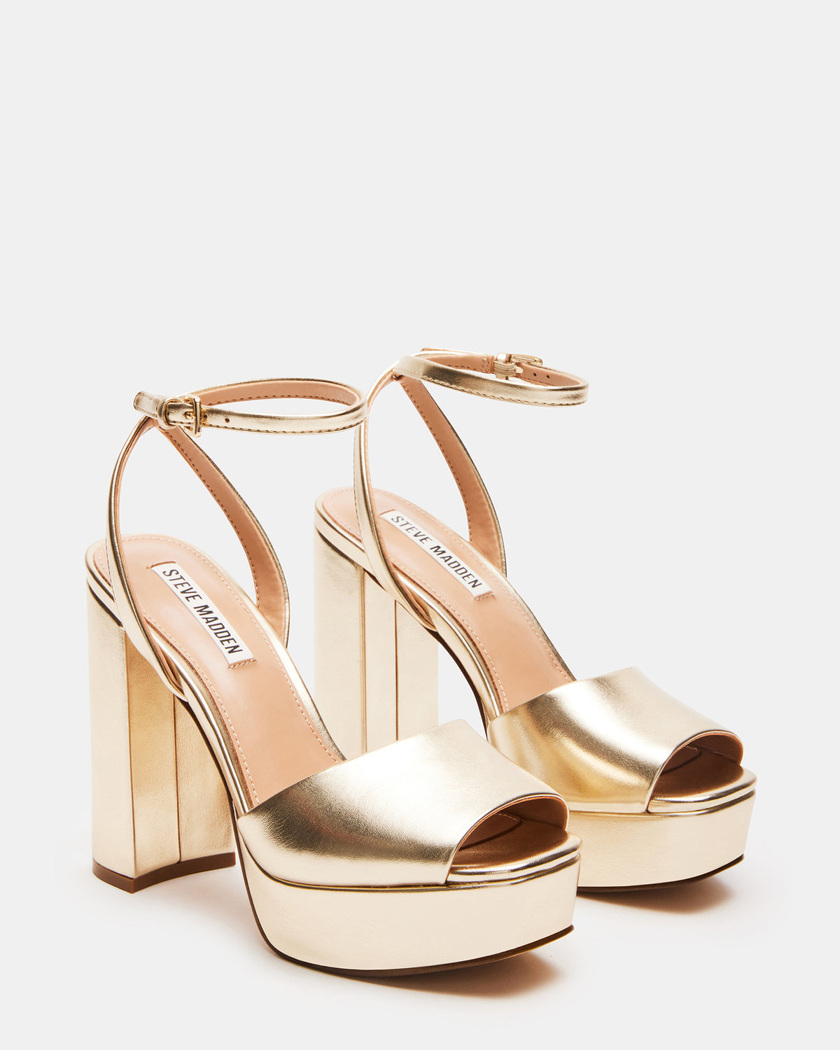LOURDES Champagne Platform Heel | Women's Heels | Steve Madden Top Pick