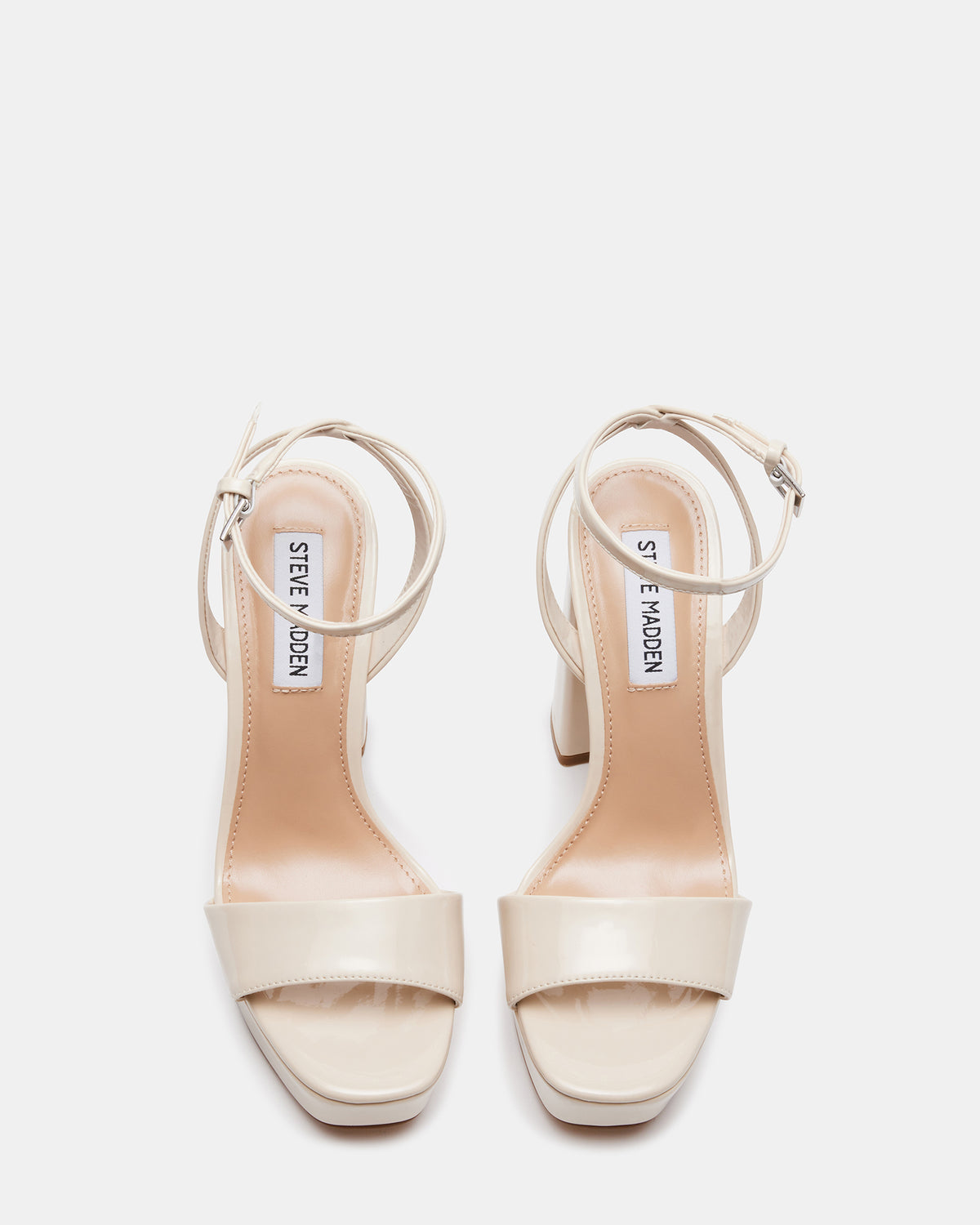 LESSA Bone Patent Platform Block Heel | Women's Heels | Steve Madden Top Pick