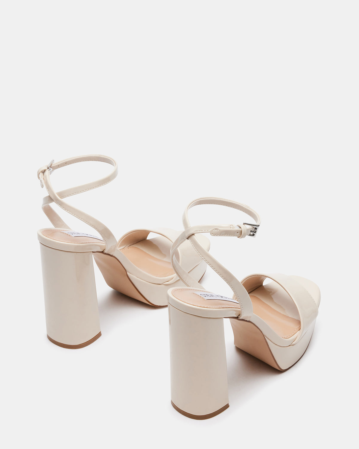 LESSA Bone Patent Platform Block Heel | Women's Heels | Steve Madden Top Pick