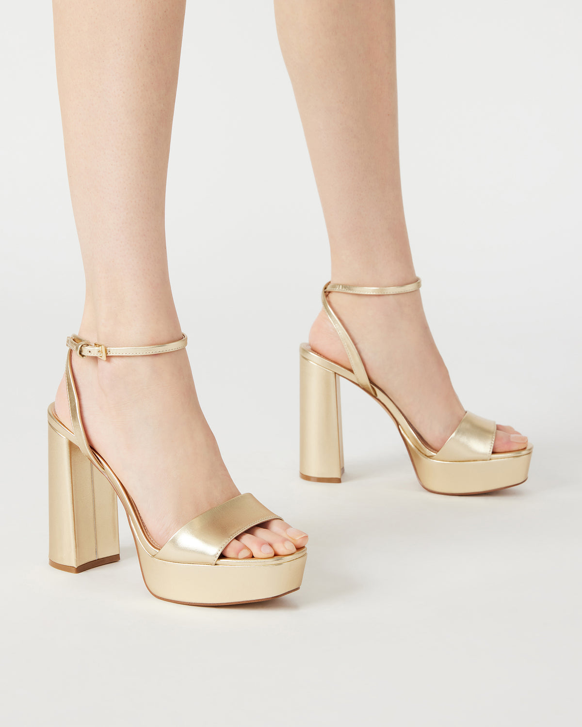 LESSA Bone Patent Platform Block Heel | Women's Heels | Steve Madden Top Pick