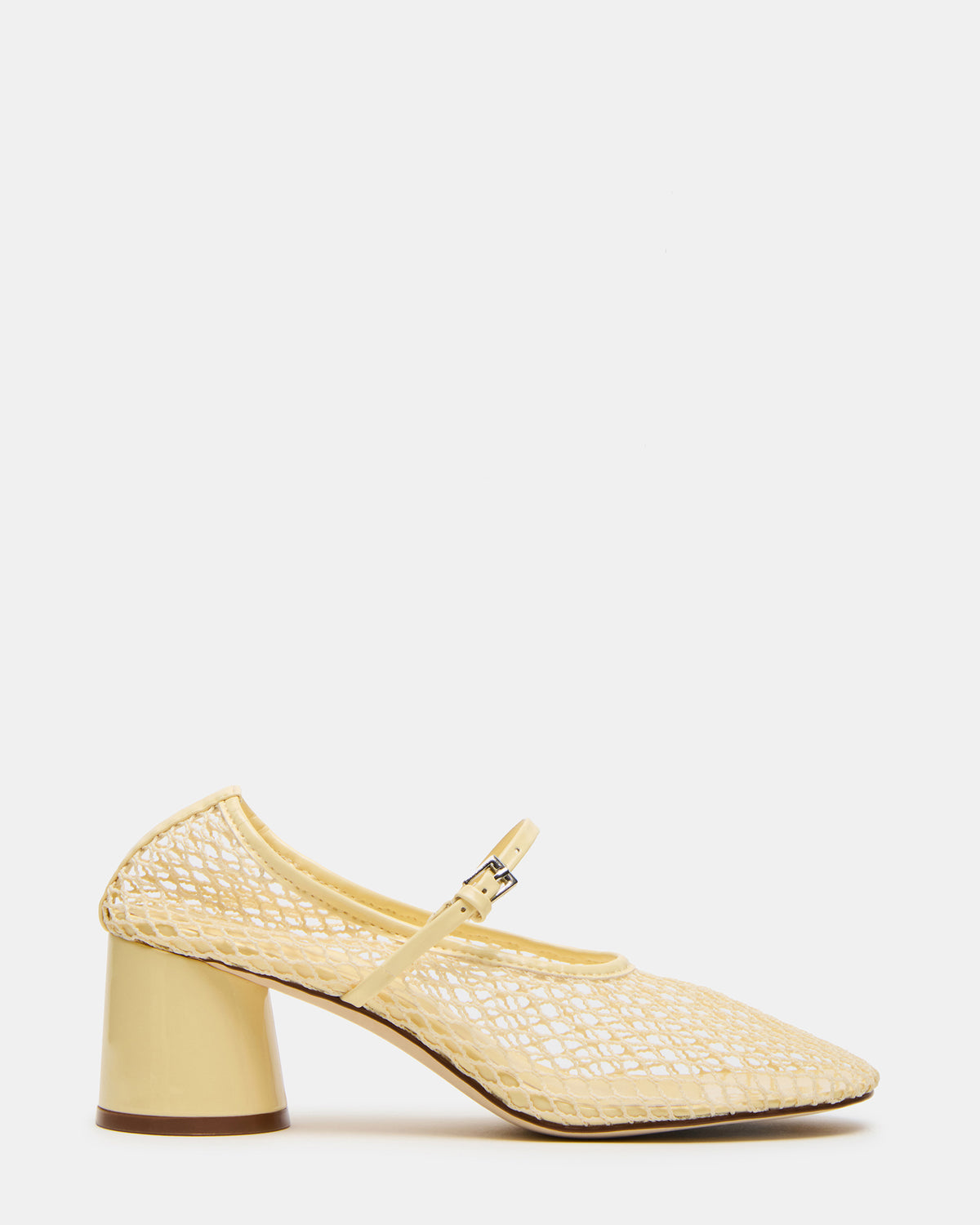 RAYNOR Butter Women's Mary Jane Mesh Block Heel | Steve Madden Trusted