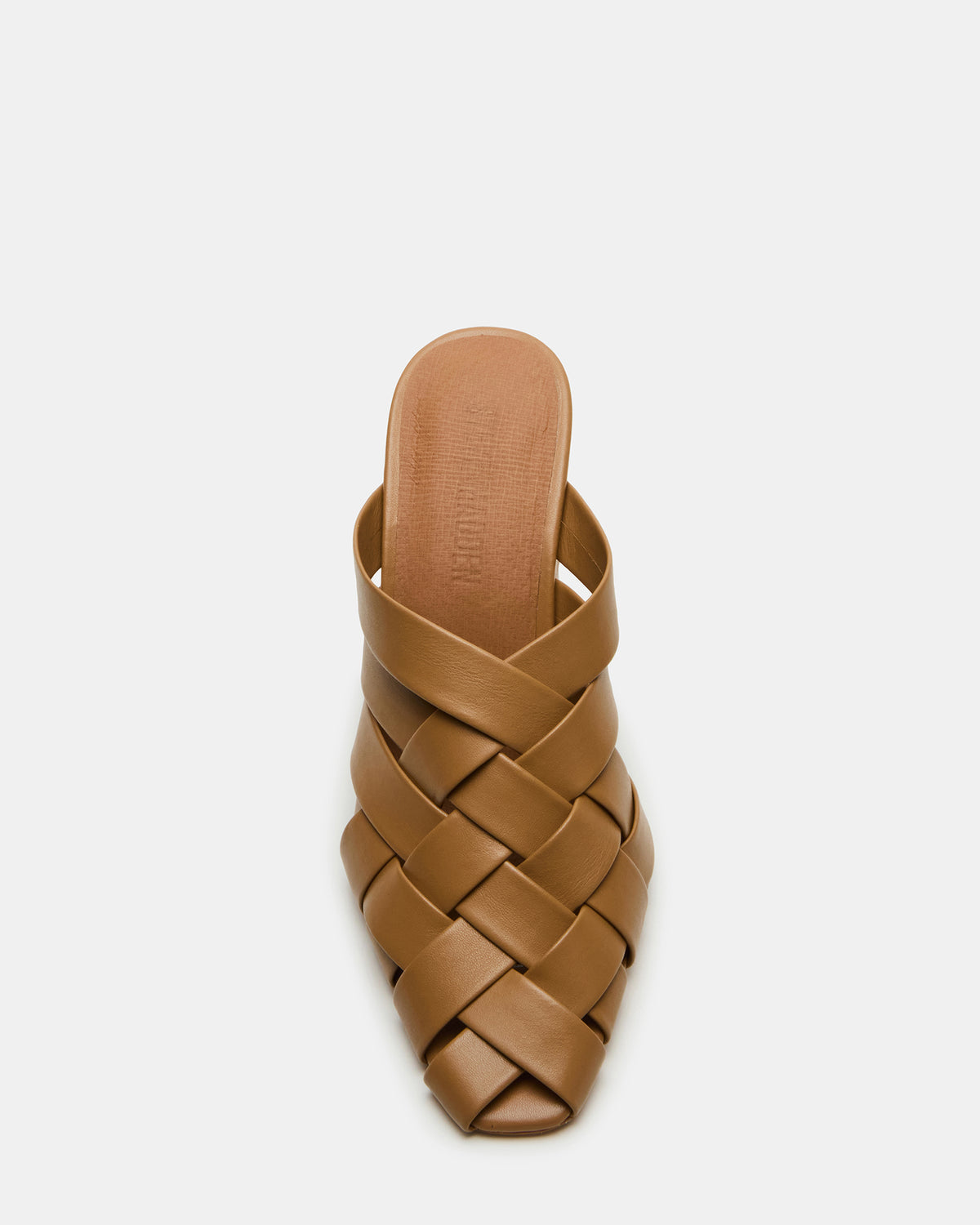 NAKITA Natural Square-Toe Woven Mule Women's Heel | Steve Madden New