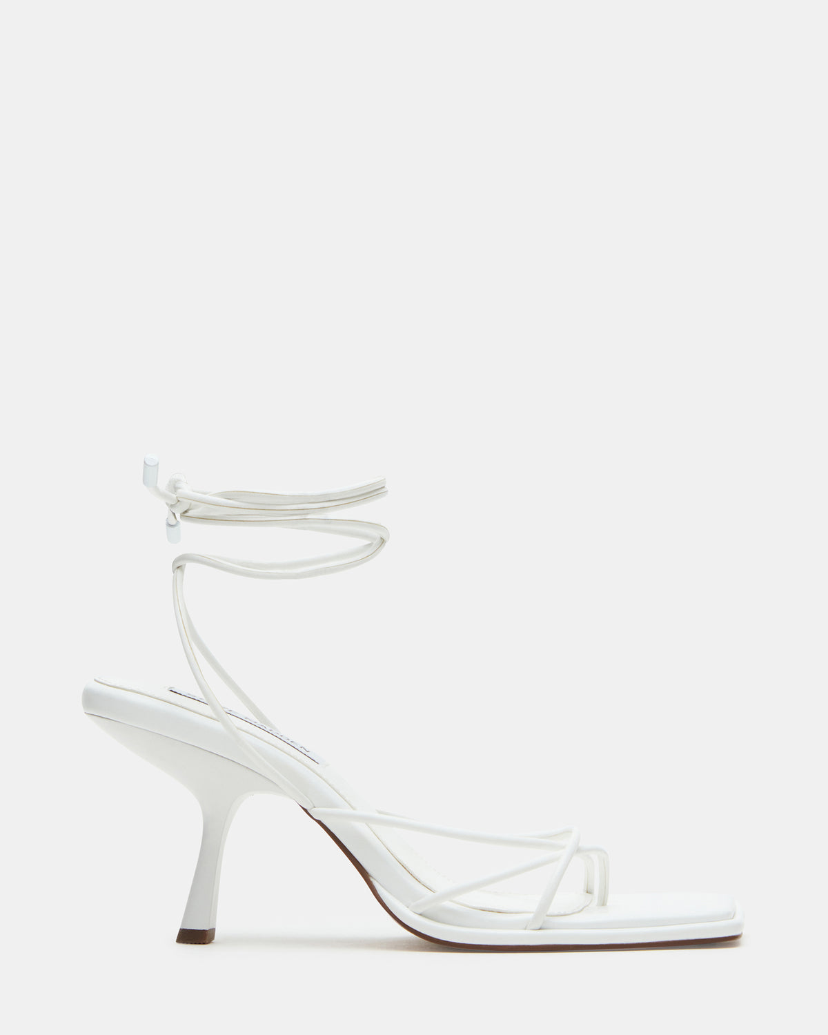 JOLENE White Strappy Lace-Up Heel | Women's Heels | Steve Madden Best Seller
