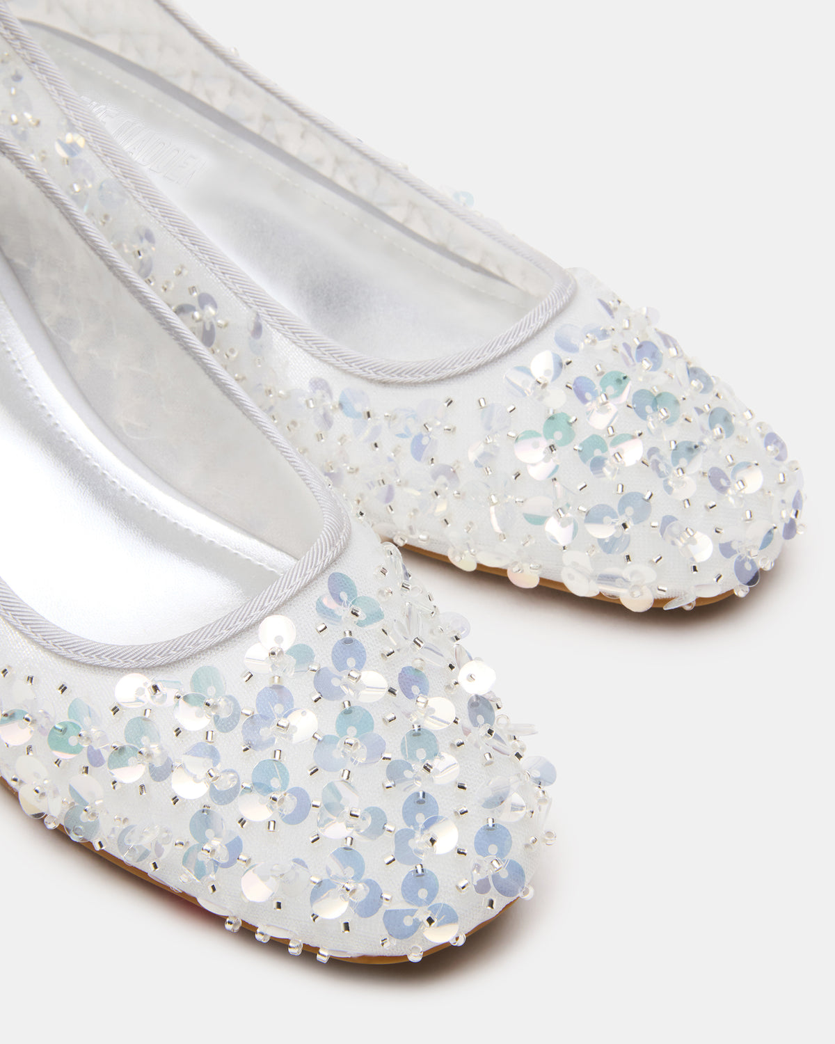 MOLLIE Silver Sequins Ballet Block Heels | Steve Madden Hot Sale