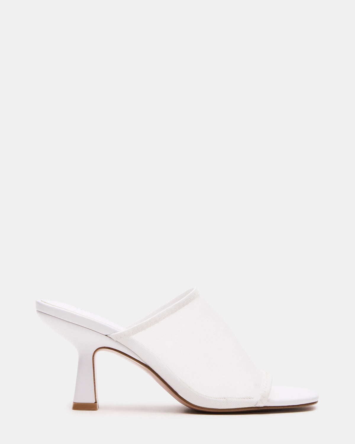 GLEAM White Women's Square-Toe Mule Heel | Steve Madden Customer Favorite