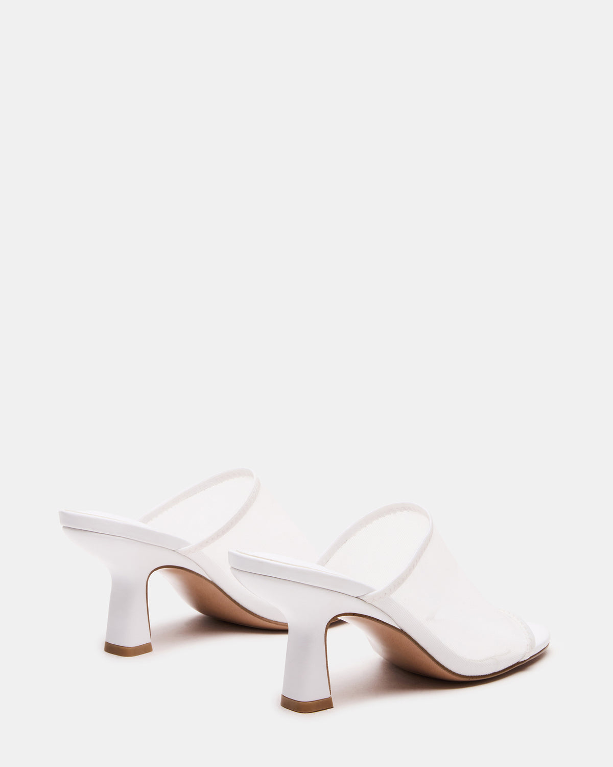 GLEAM White Women's Square-Toe Mule Heel | Steve Madden Customer Favorite