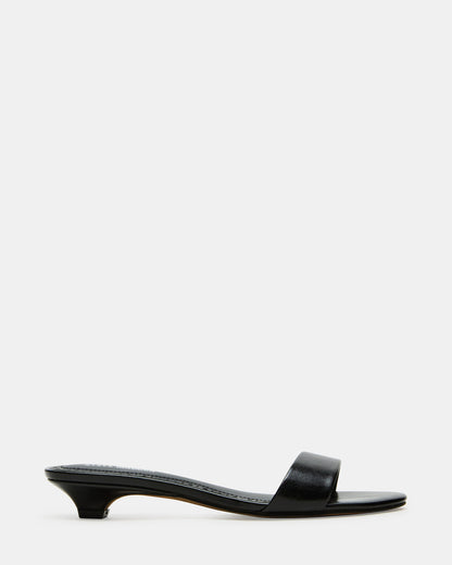BERRY Black Women's Mule Kitten Heel | Steve Madden Sale