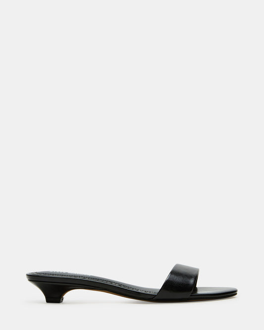 BERRY Black Women's Mule Kitten Heel | Steve Madden Sale