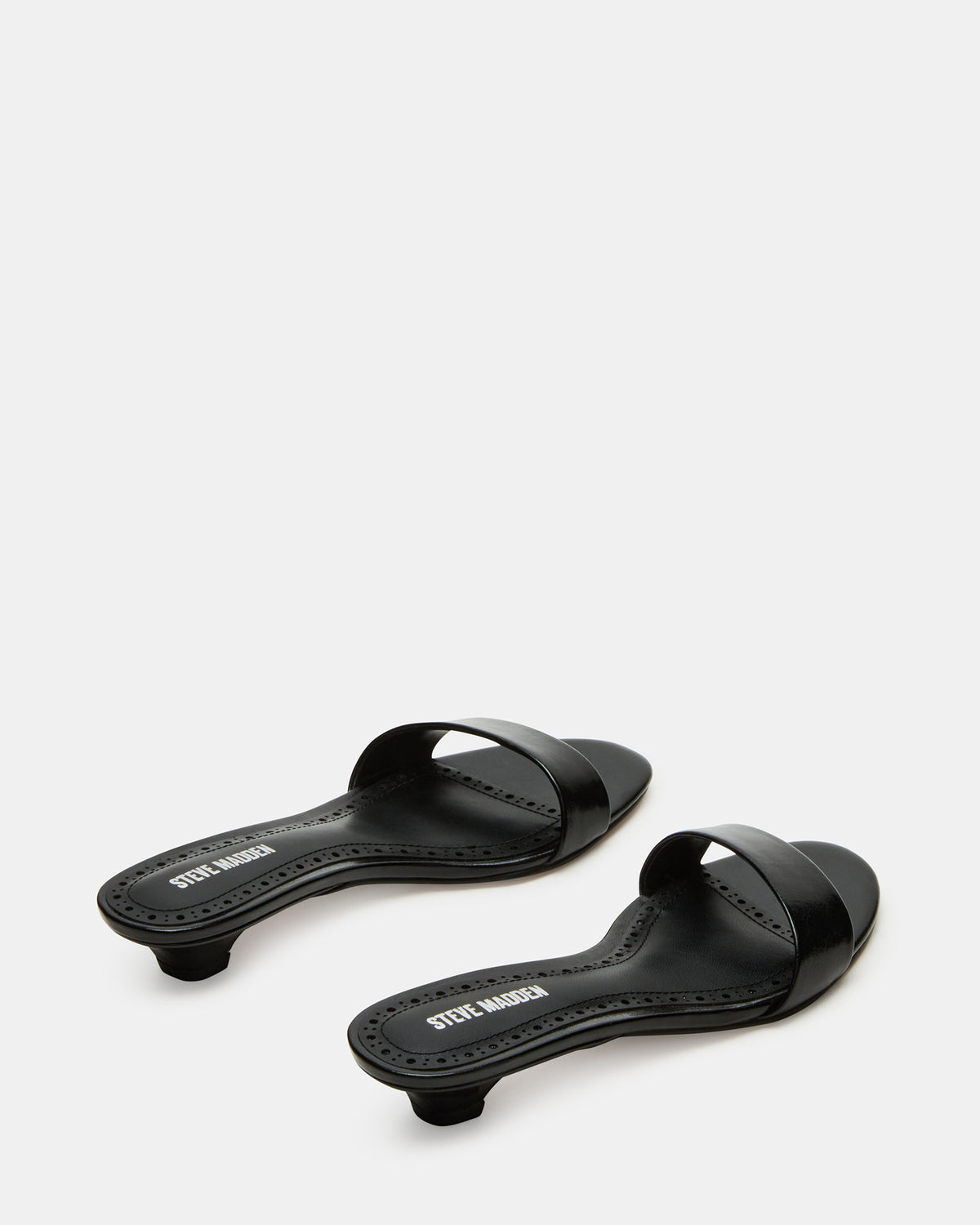 BERRY Black Women's Mule Kitten Heel | Steve Madden Sale