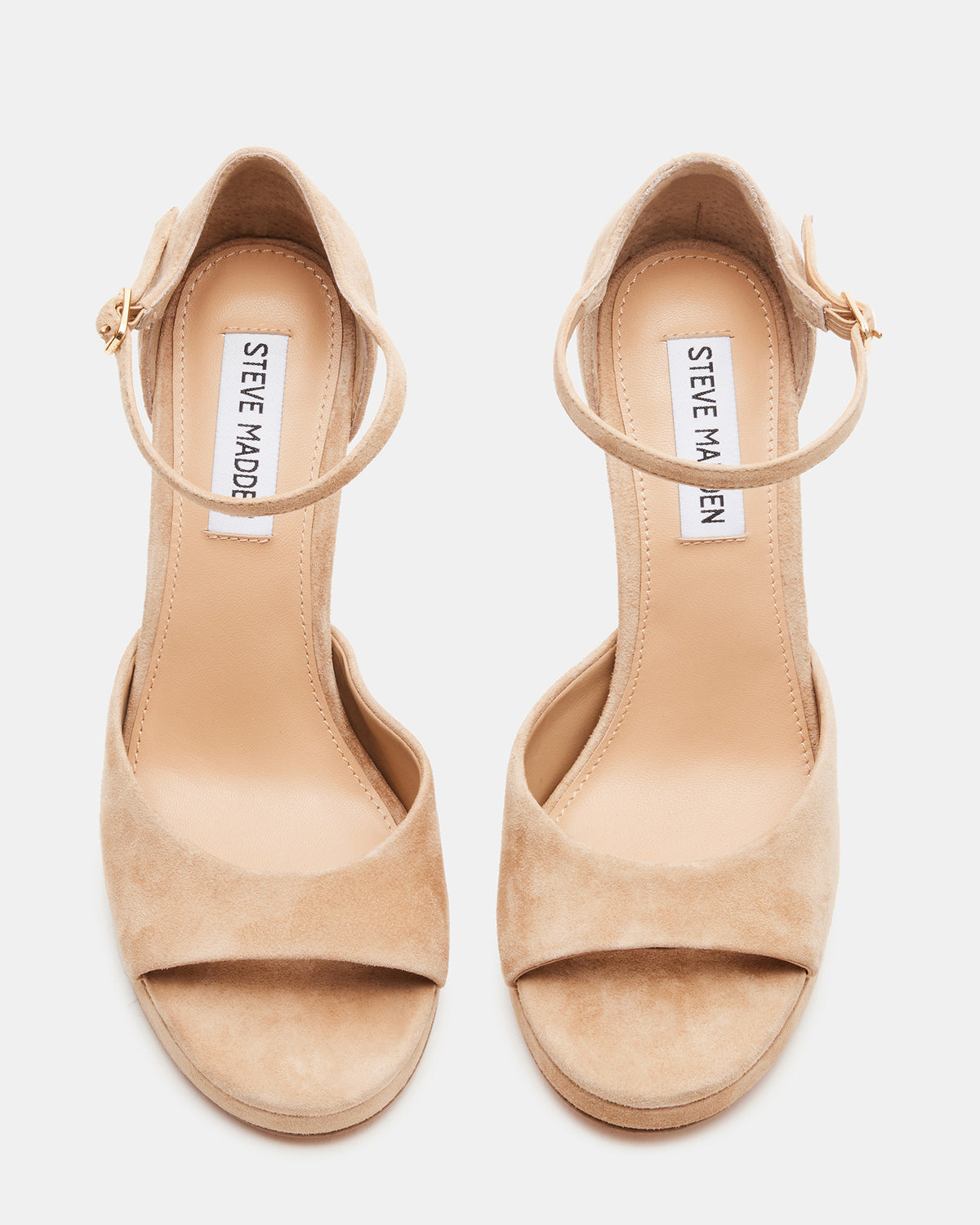 ESTER Tan Suede Strappy Heel | Women's Heels | Steve Madden Quality