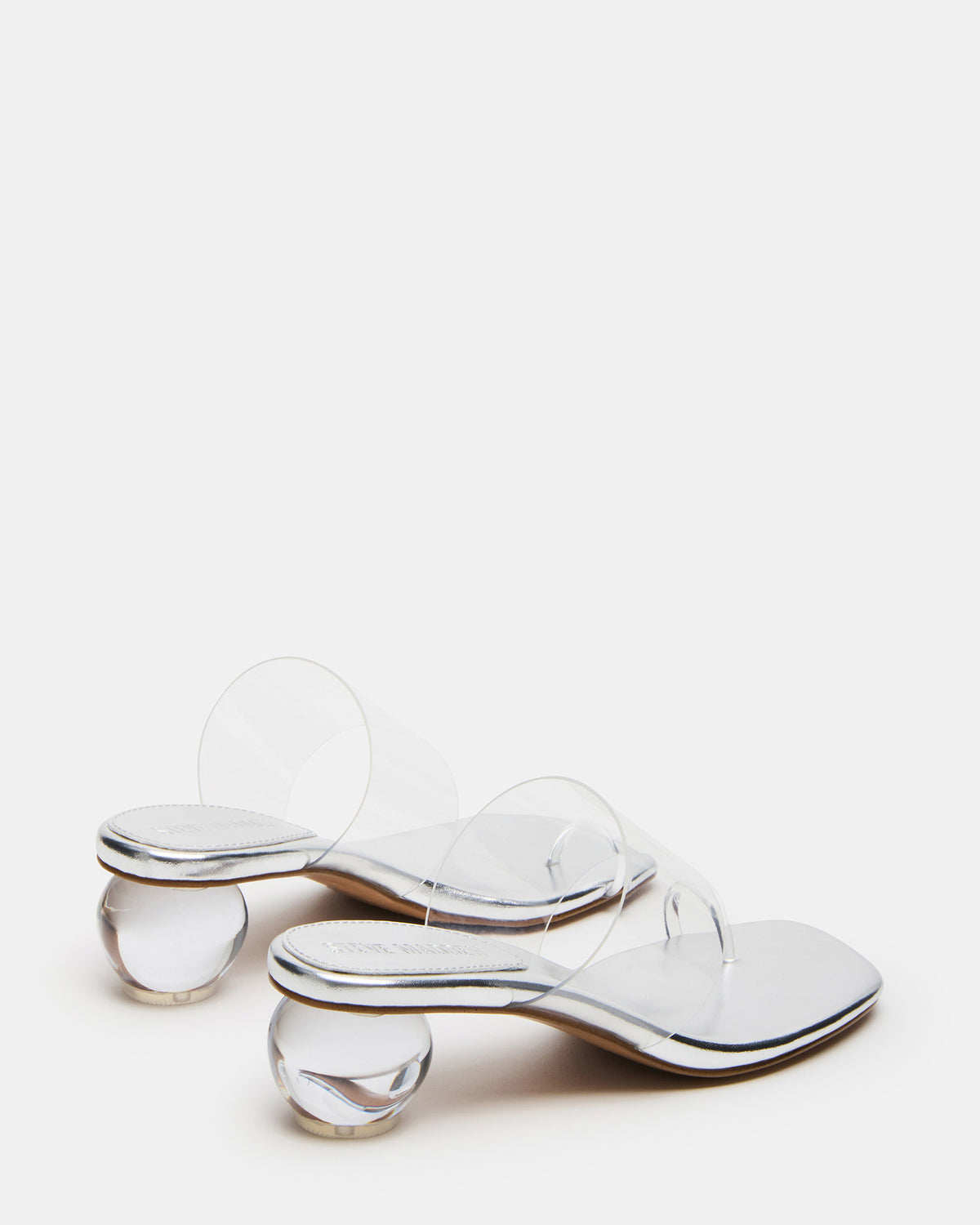 GLINDA Clear Women's Square-Toe Mule Heel | Steve Madden Essential