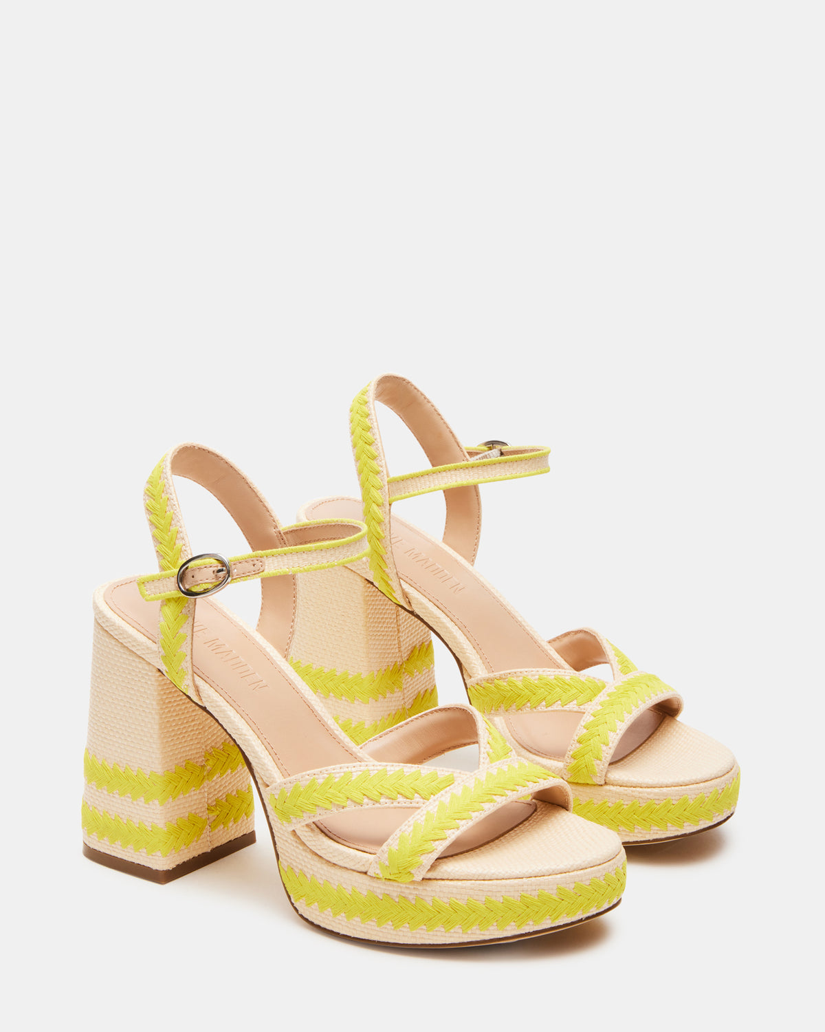 MIMOSA Yellow Women's Platform Block Heel | Steve Madden Latest