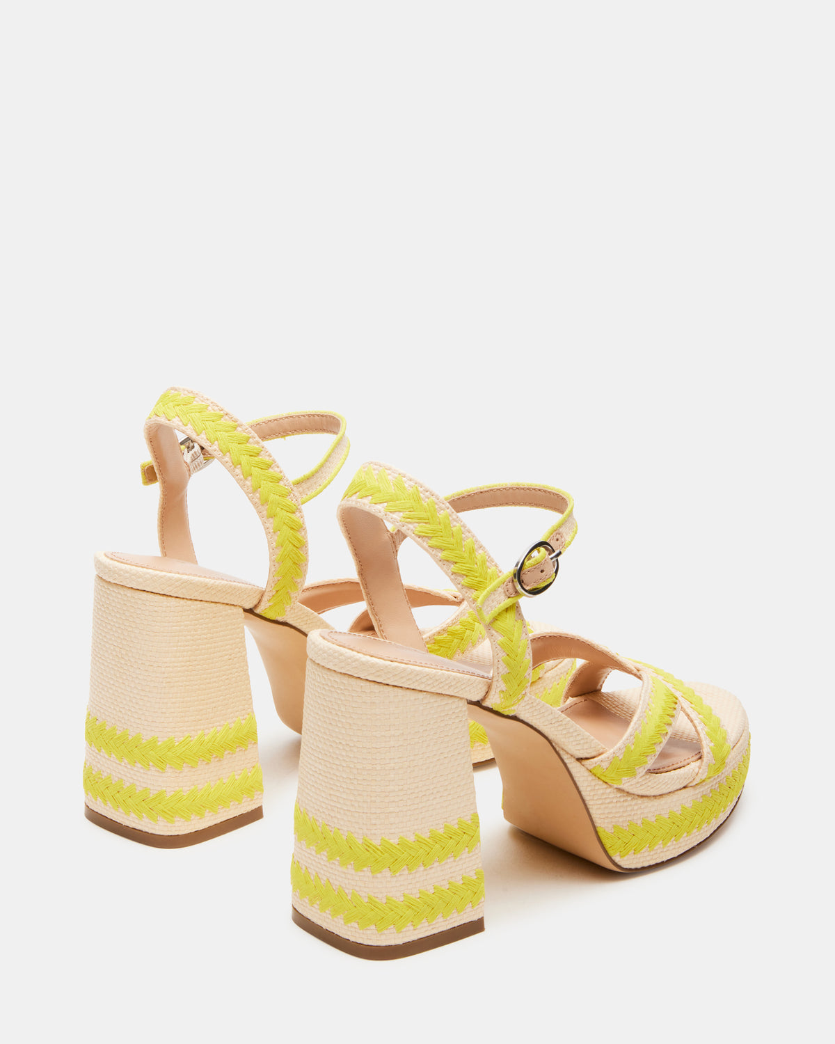 MIMOSA Yellow Women's Platform Block Heel | Steve Madden Latest