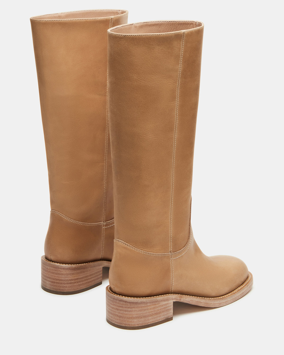 RIGGS Banana Leather Square-Toe Women's Boot | Steve Madden Trusted