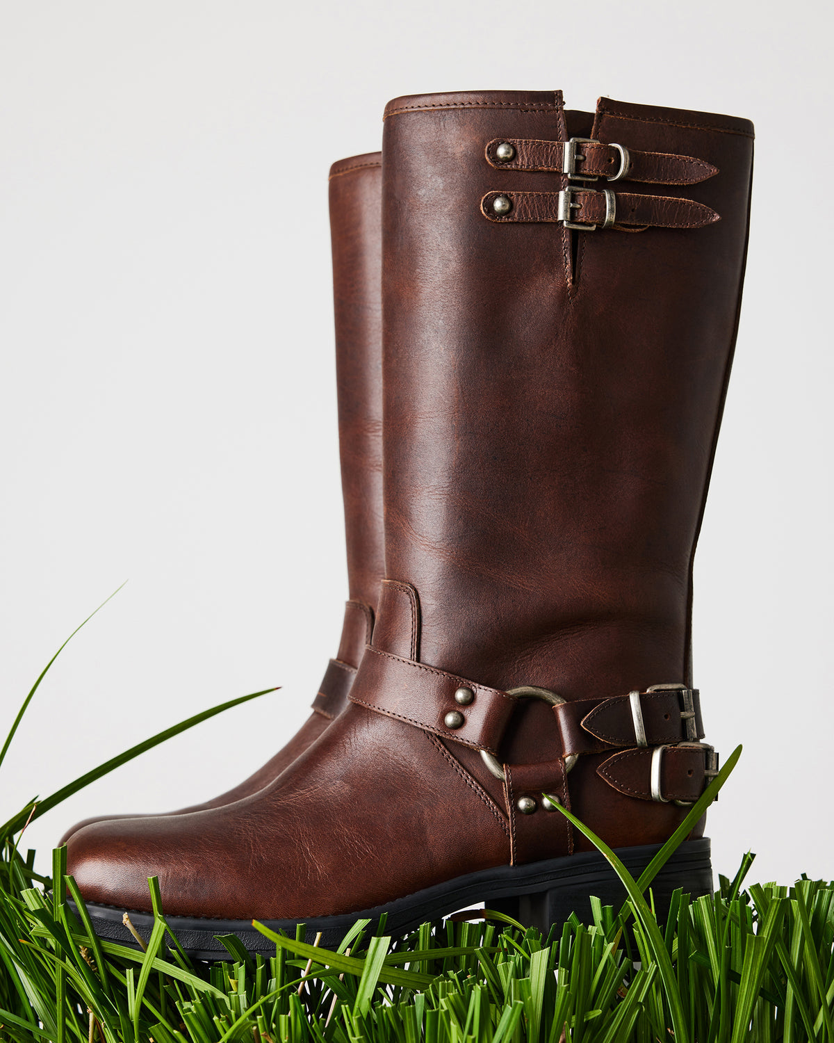 ASTOR Brown Leather Knee-High Boot | Women's Boots | Steve Madden Exclusive
