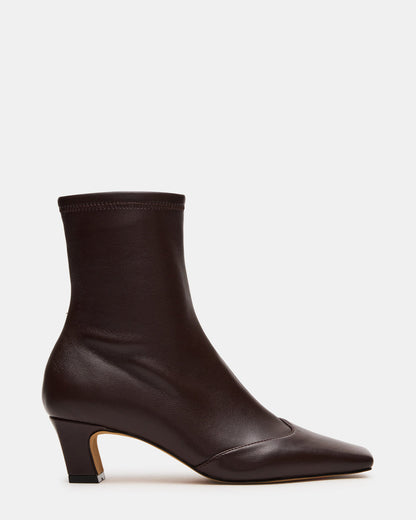 JETER Brown Square-Toe Women's Ankle Boot | Steve Madden Recommended