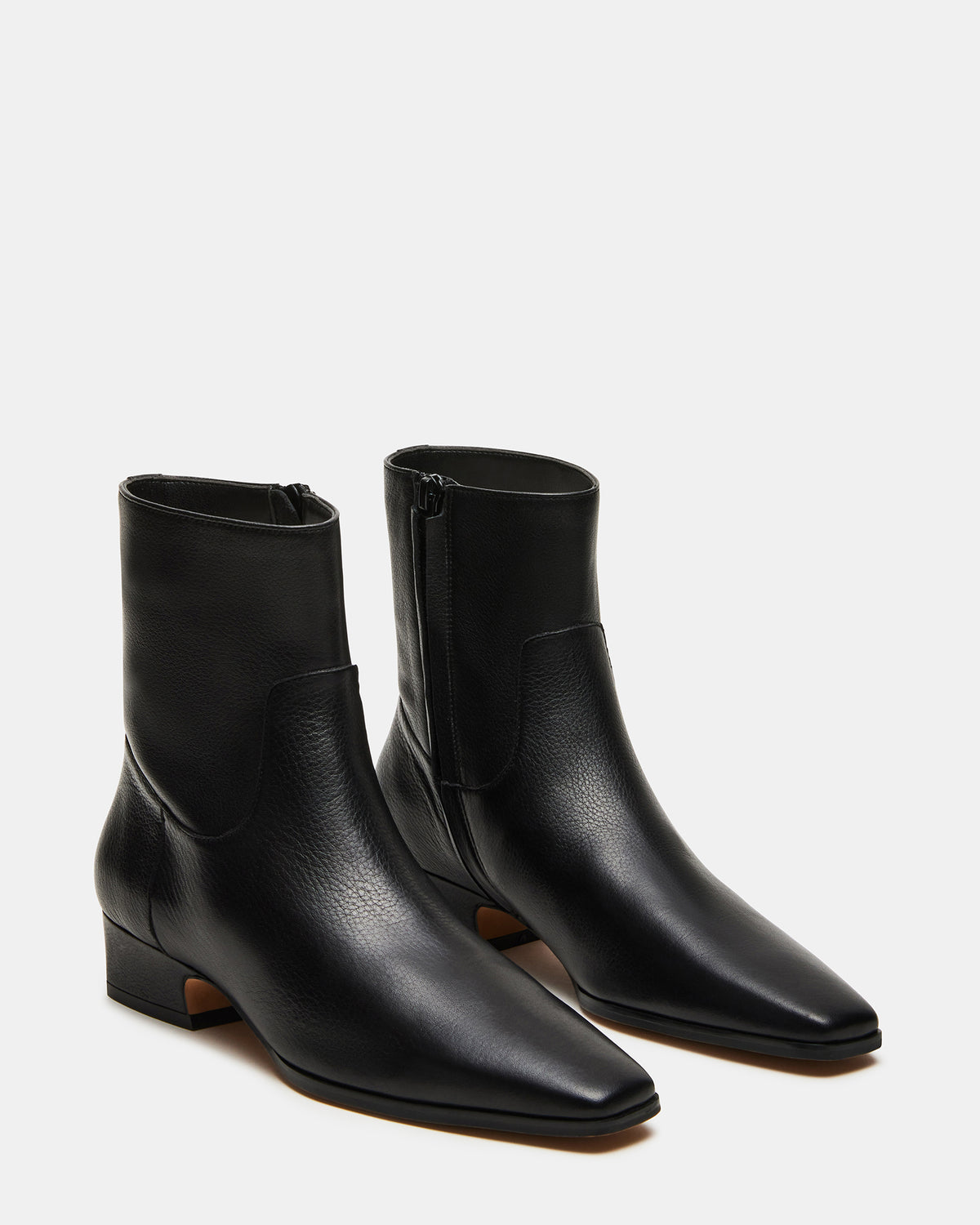 DUSTY Black Leather Women's Ankle Boot | Steve Madden Popular
