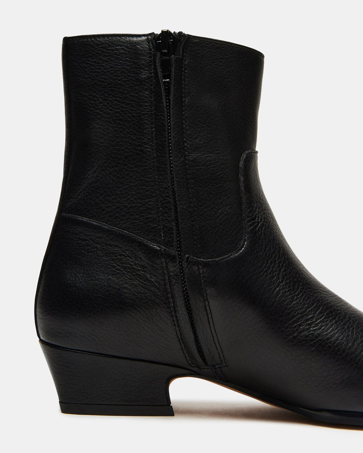 DUSTY Black Leather Women's Ankle Boot | Steve Madden Popular
