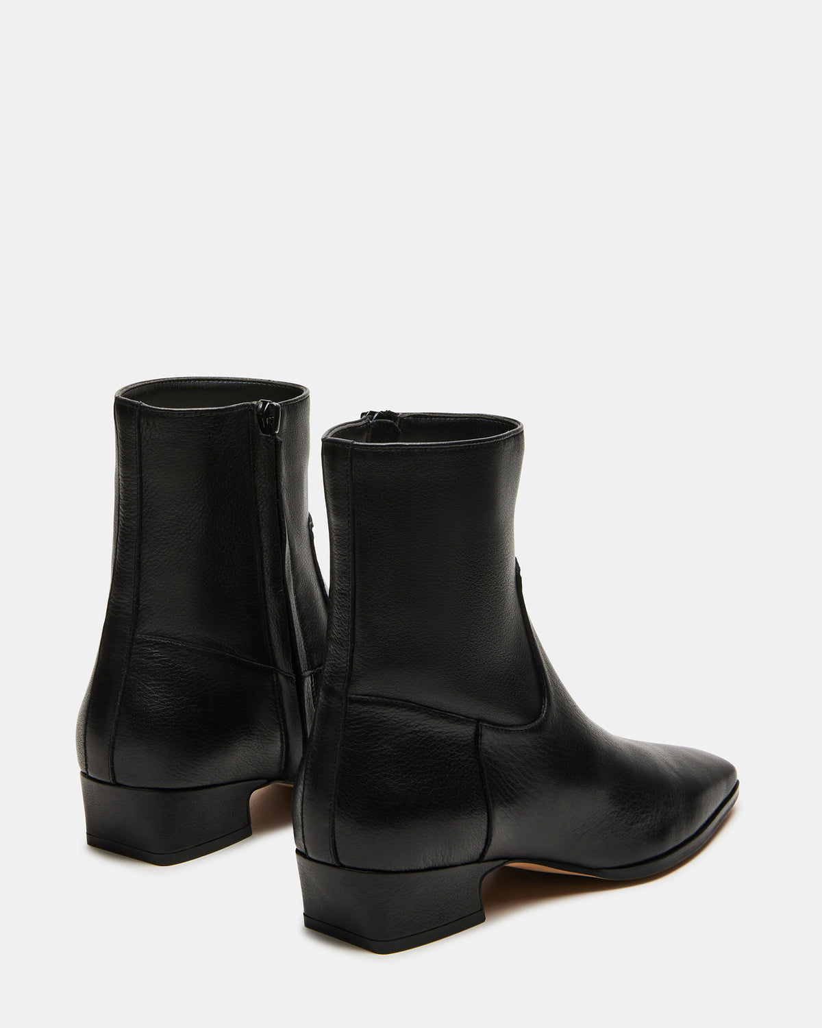 DUSTY Black Leather Women's Ankle Boot | Steve Madden Popular