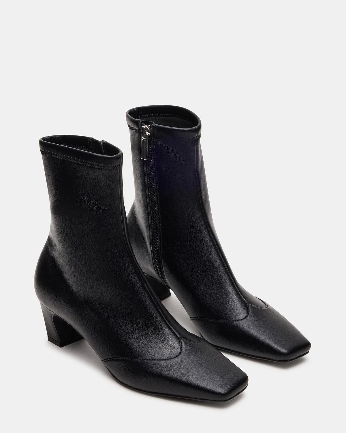 JETER Black Square-Toe Women's Ankle Boot | Steve Madden Popular
