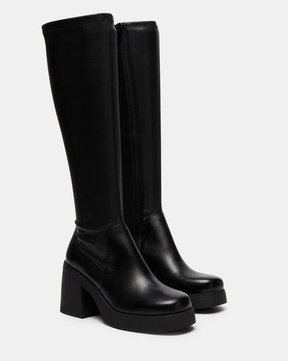 BERKLEIGH Black Women's Knee High Boot | Steve Madden Featured