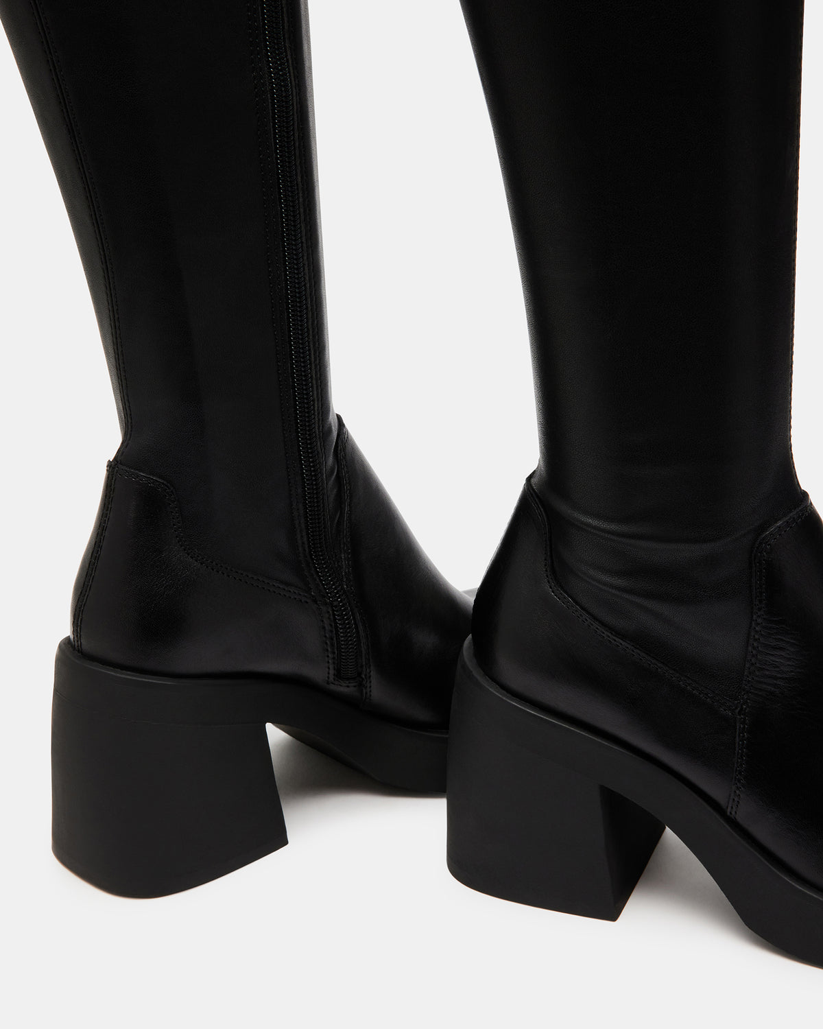 BERKLEIGH Black Women's Knee High Boot | Steve Madden Featured