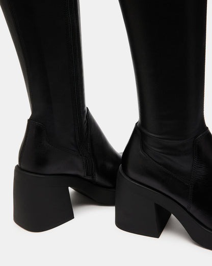 BERKLEIGH Black Women's Knee High Boot | Steve Madden Featured