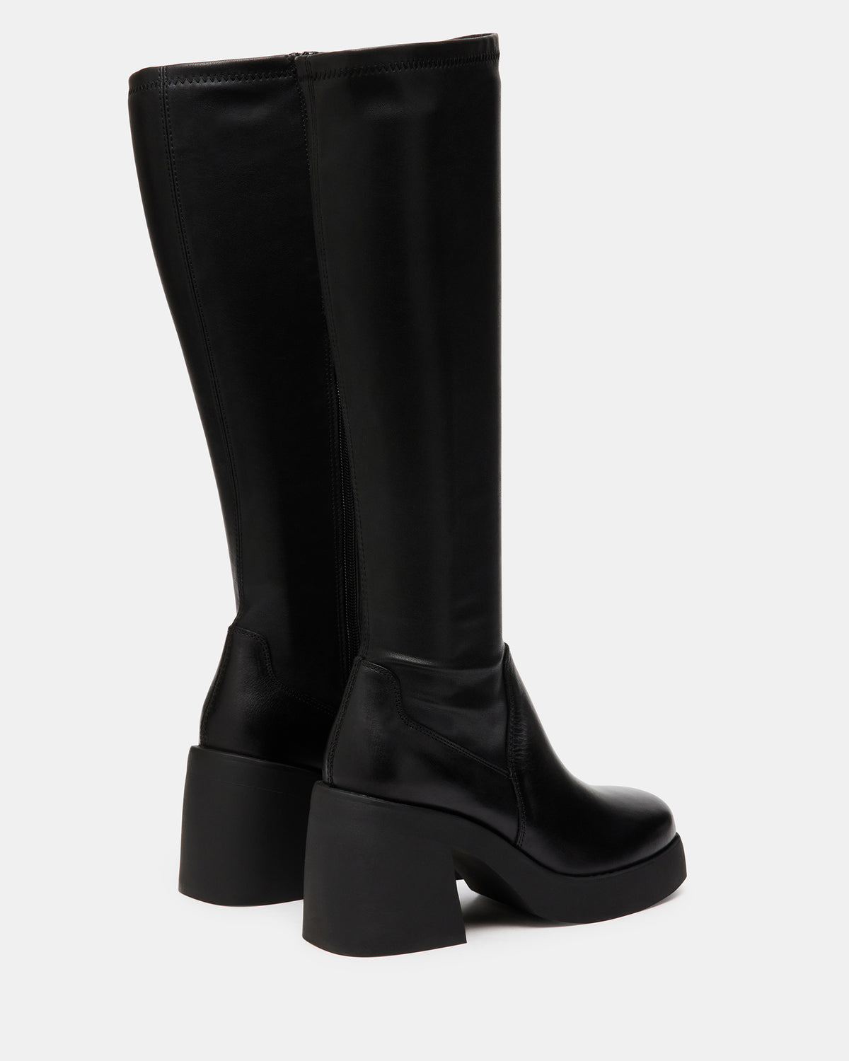 BERKLEIGH Black Women's Knee High Boot | Steve Madden Featured