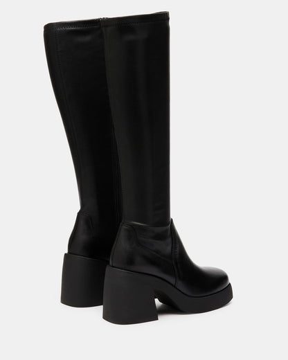 BERKLEIGH Black Women's Knee High Boot | Steve Madden Featured