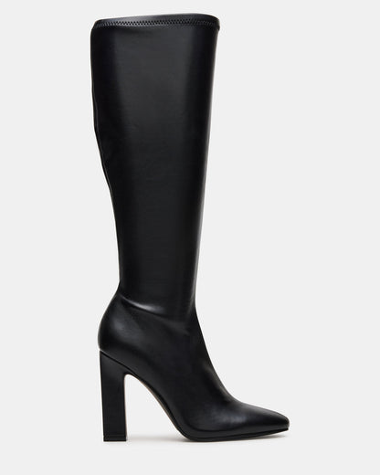 ARIA Black Wide Calf Knee-High Women's Boot | Steve Madden Trusted