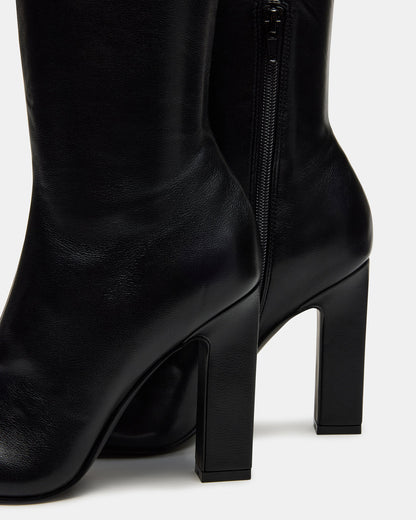 ARIA Black Wide Calf Knee-High Women's Boot | Steve Madden Trusted